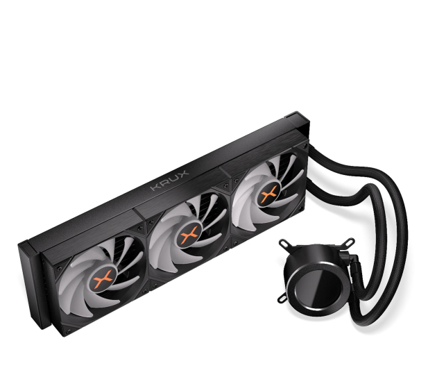 KRUX HydroGlance 360 ARGB LCD 3x120mm KRXE004 - 1362096 - zdjęcie 2